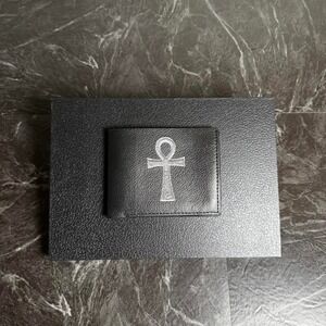 Silver Chrome Steel Y2k Ankh Wallet Brand New